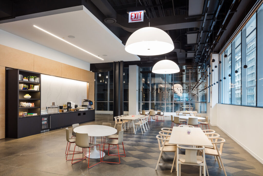 Chicago Office Features Distressed Timber, Sunlight, and Geometric ...