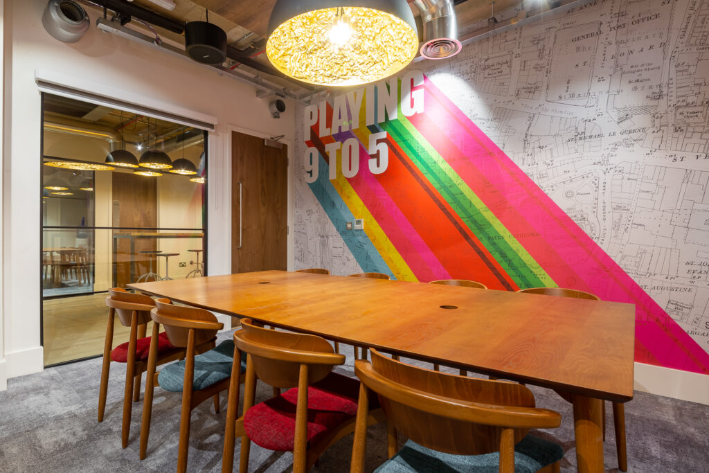 One of four meeting spaces at etc.venues Chancery Lane named "Study"