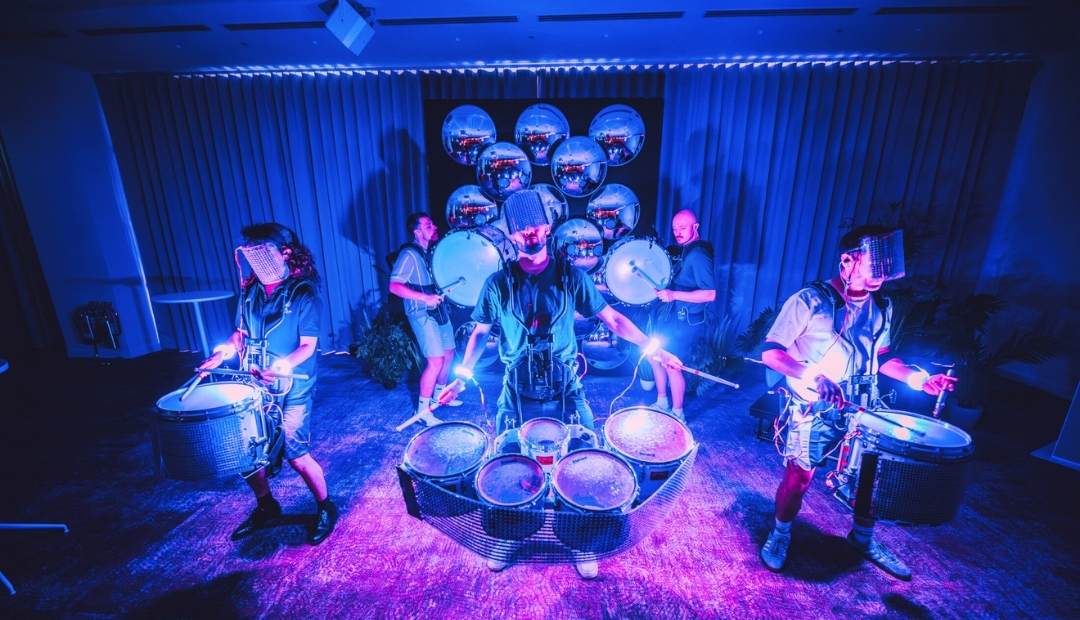 Live Drumline Performance Event Activation at Convene 200 Aldersgate