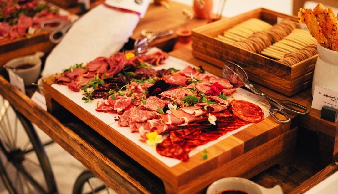 Seasonal Menu Charcuterie Board Display