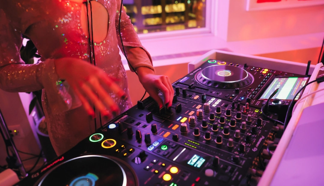 Live DJ in Action at Convene 2024 Christmas Tree Lighting